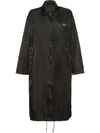 Prada Gabardine Coat - F0002 Black