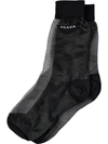 Prada Two Toned Sock In Black