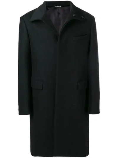 Tonello Single Breasted Coat In Black