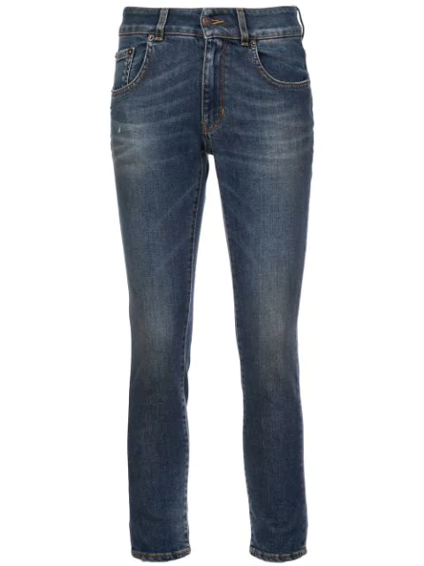 6397 Skinny Cropped Jeans In Blue | ModeSens