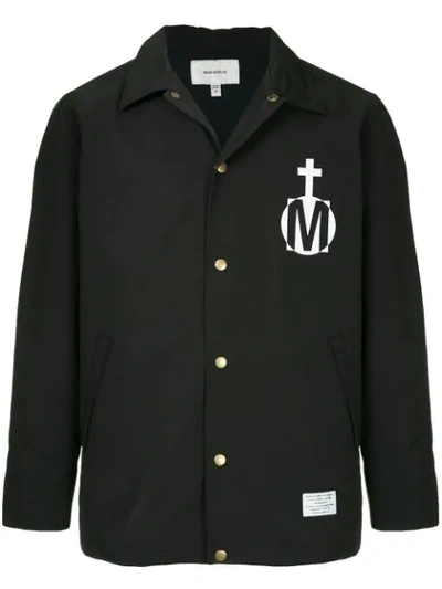 Makavelic Logo Coach Jacket In Black