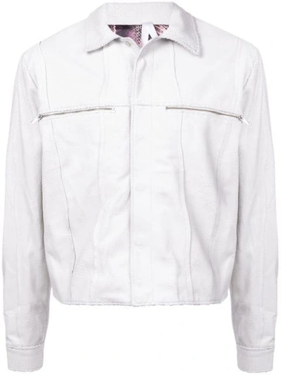 Cottweiler Zipped Chest Pocket Jacket In White