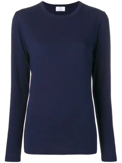 Allude Crew Neck Sweatshirt In Blue