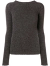 Kristensen Du Nord Knitted Sweater In Grey