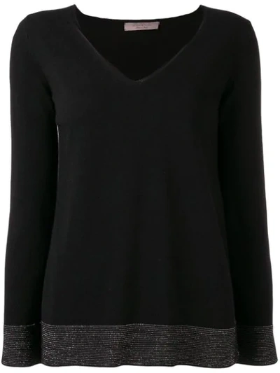D-exterior D.exterior V-neck Sweater - Black