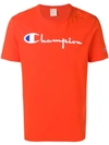 Champion Logo Print T-shirt - Orange