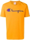 Champion Logo Print T In Yellow