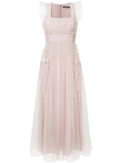 Alexa Chung Long Tulle Dress In Pink