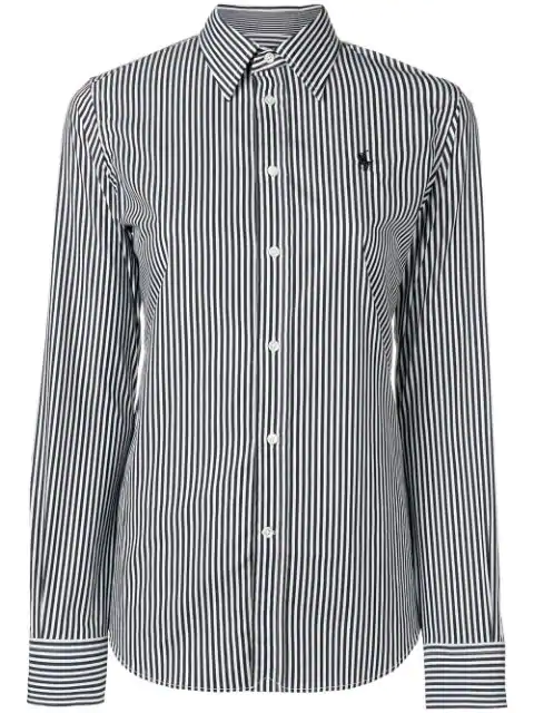 black and white striped ralph lauren shirt