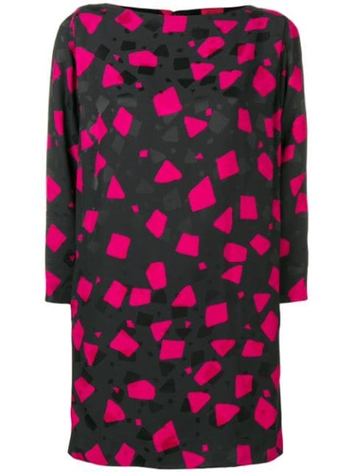 Marc Jacobs Geometric Print Dress In Black