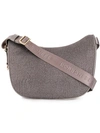 Borbonese Hobo Shoulder Bag In Grey