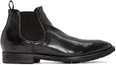 Officine Creative Princeton Leather Chelsea Boots In Black