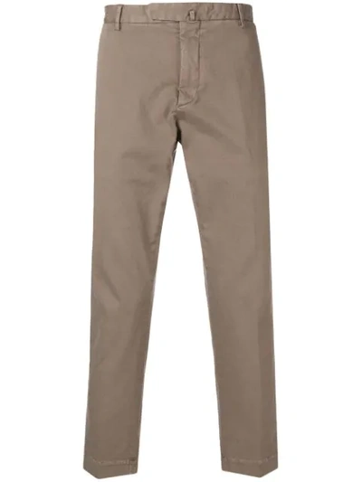 Dell'oglio Slim-fit Trousers In Neutrals