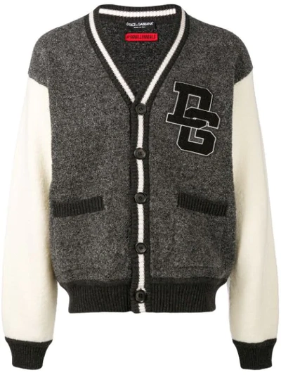 Dolce & Gabbana Jock-like Cardigan In Svariante Abbinata