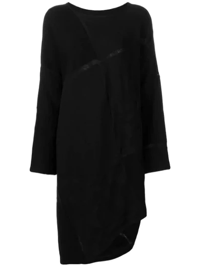 Yohji Yamamoto Kleid Mit Lockerem Schnitt In Black