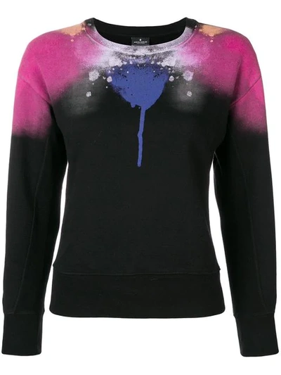 Marcelo Burlon County Of Milan Abstract Spray Wings Sweatshirt In Black