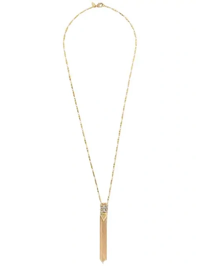 Iosselliani White Eclipse Pendant Necklace In Gold