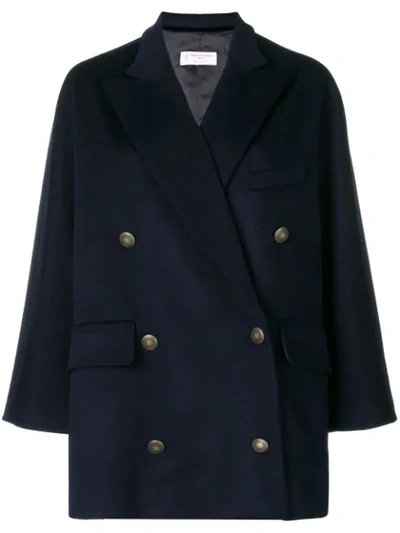 Alberto Biani Loose Fitted Jacket In Blue