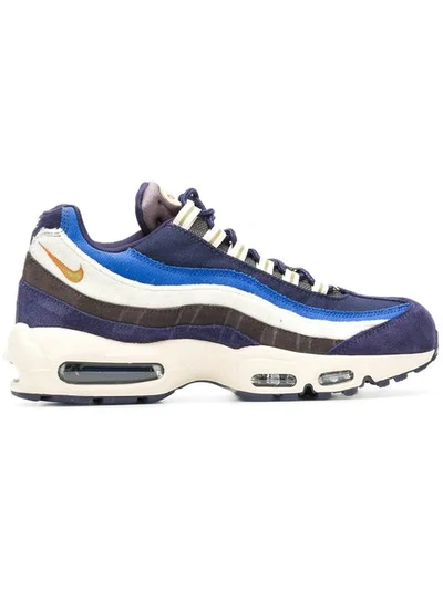 Nike Air Max 95 Leather Trainers In Blue