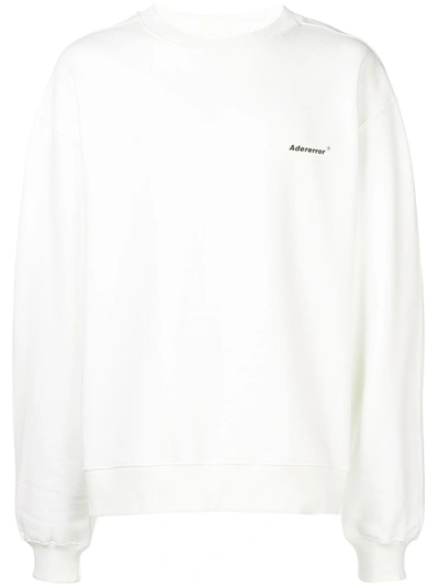 Ader Error Oversized Sweatshirt In White