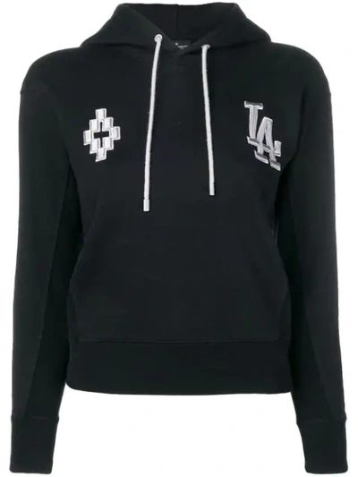 Marcelo Burlon County Of Milan La Dodgers Drawstring Hoodie In Black