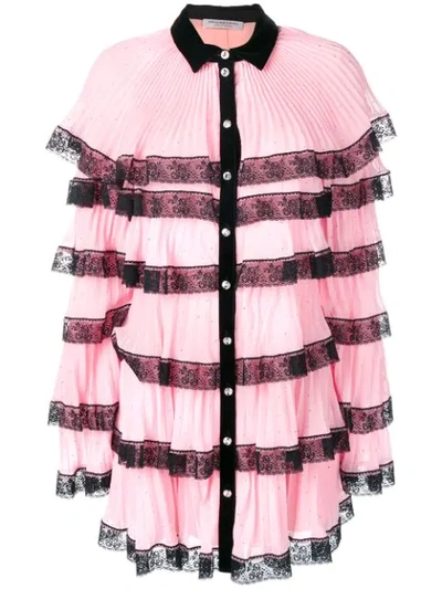 Philosophy Di Lorenzo Serafini Short Frilled Dress In Pink