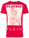 Philipp Plein X Playboy Printed T In Red