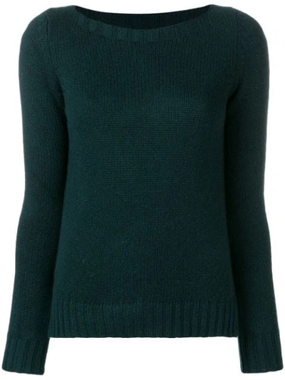 Aragona Cashmere Knit Sweater - Green