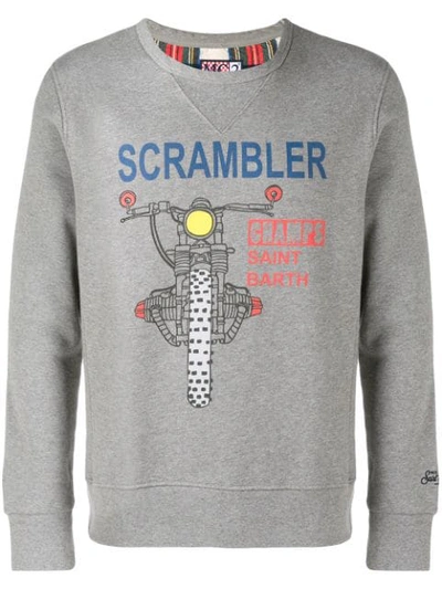 Mc2 Saint Barth Scrambler Sweatshirt In Grey