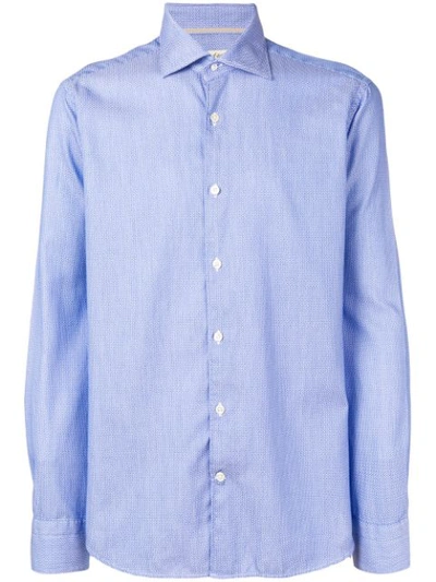 Al Duca D'aosta Jacquard Shirt In Blue