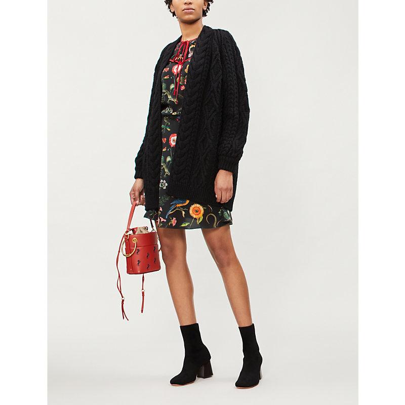 maje cable knit sweater