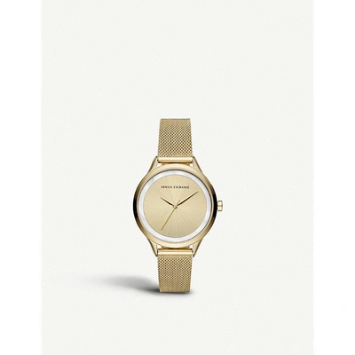 Armani Exchange Ax5601 Gold-toned Stainless Steel Watch