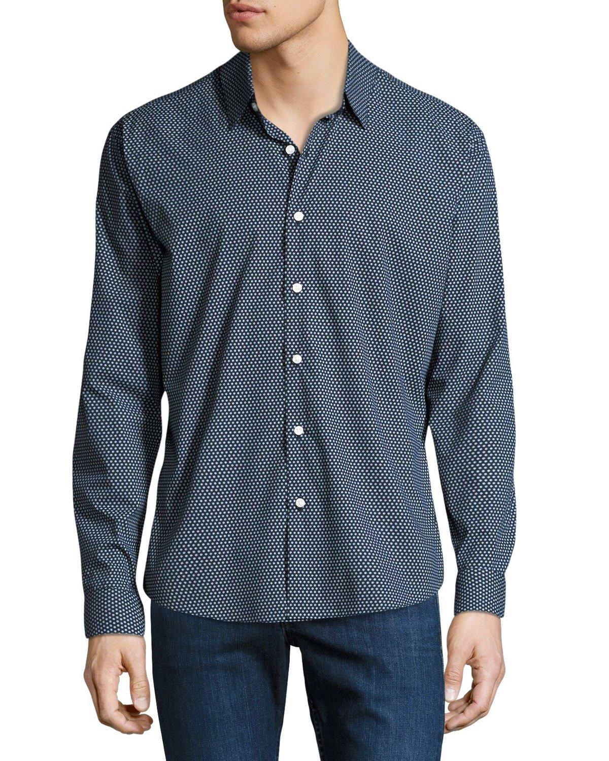 Neiman Marcus Men's SlimFit RegularFinish Floral Print Sport Shirt In