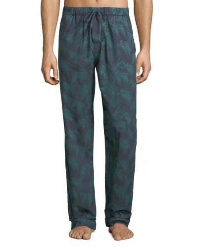Desmond & Dempsey Men's Byron Palm Leaf-print Lounge Pants In Multi Pattern