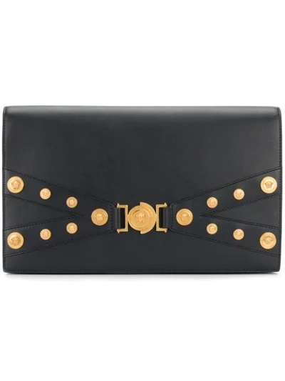 Versace Tribute Black Leather Cross-body Bag