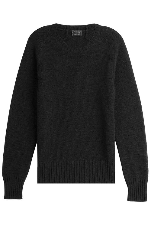 Jil Sander Wool Pullover In Black | ModeSens