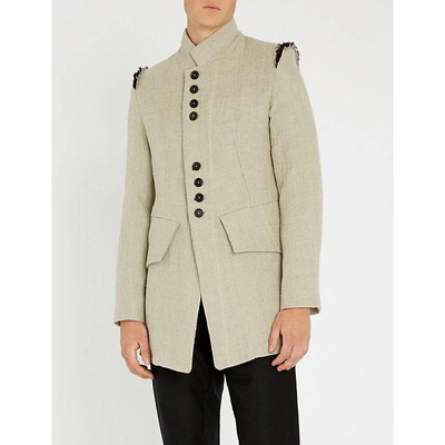 Ann Demeulemeester Norse Rope Linen-blend Coat