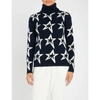 Perfect Moment Star Dust Wool Jumper In Navy/snow White Star
