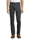 Michael Kors Parker Five-pocket Stretch Straight Fit Pants In Smoke