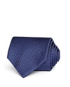 The Men's Store At Bloomingdale's Micro Grid Classic Tie - 100% Exclusive In Navy/purple