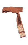 Etro Cotton-cord Wrap Belt   In Brown
