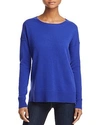 Aqua Cashmere High/low Cashmere Sweater - 100% Exclusive In Marine