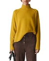 Whistles Funnel Neck Merino Wool Sweater In Yellow