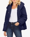 Vince Camuto Matte Quilted Puffer Jacket In Classic Navy