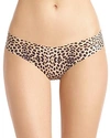 Commando Print Microfiber Thong In Clouded Leopard