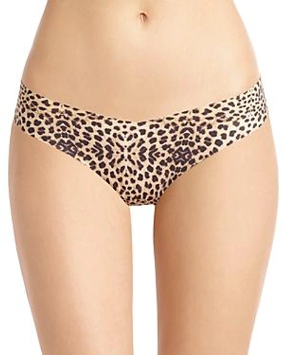 Commando Print Microfiber Thong In Clouded Leopard