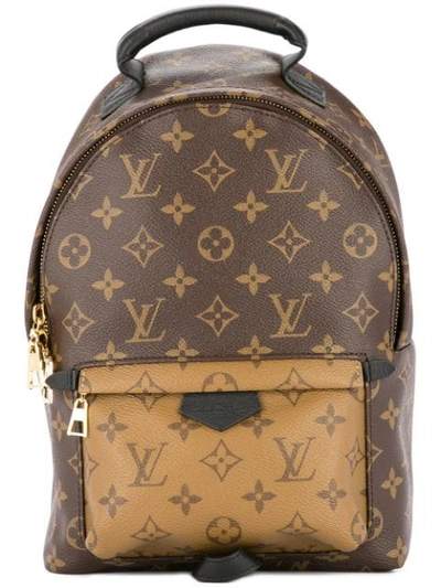 Pre-owned Louis Vuitton  Palm Springs Pm Backpack In Brown