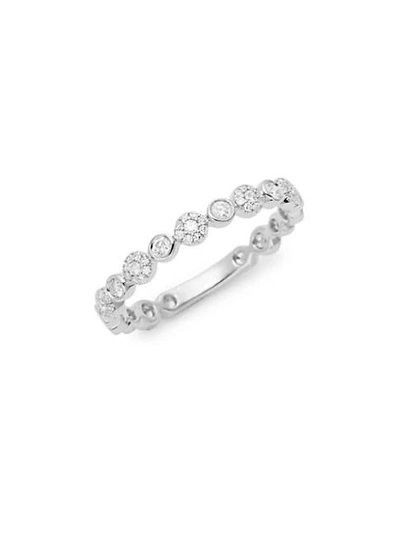 Saks Fifth Avenue 14k White Gold & Diamond Band Ring