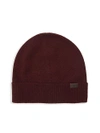 Hickey Freeman Cashmere Beanie In Brick Red