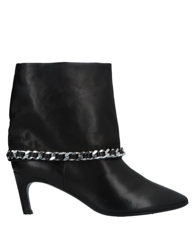 Marc Ellis Black Leather Ankle Boots